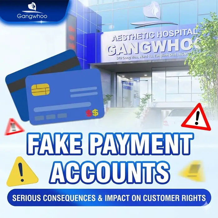 URGENT WARNING: GANGWHOO COSMETIC HOSPITAL PAYMENT ACCOUNT HAS BEEN IMPERSONATED